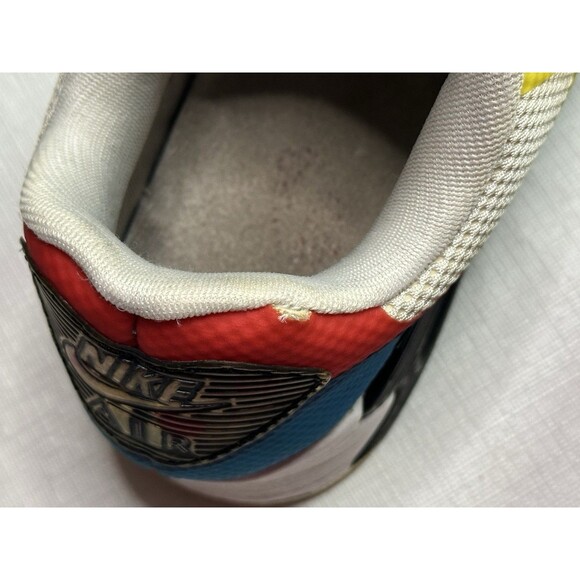 Nike Air Max 90 Hyperfuse What The Max Size 7.5 White Sport Red Soar 532306-160